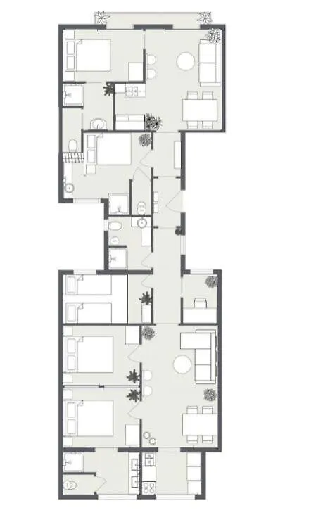 Plaza Catalunya Recently Renovated 5Bd-4Bth Apartment Barcelona