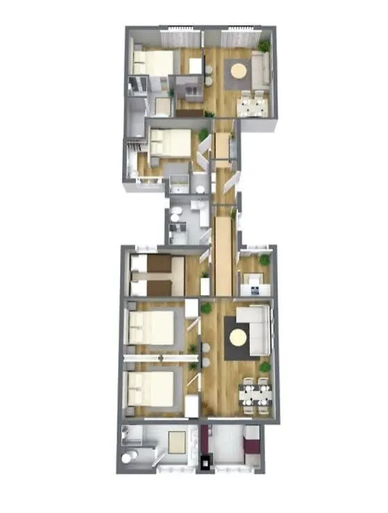 Plaza Catalunya Recently Renovated 5Bd-4Bth Apartment Barcelona